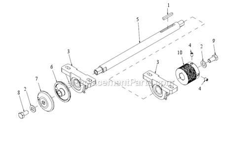 Page F Diagram and Parts List for CX-3 Kohler Engine MK Diamond Concrete Saw